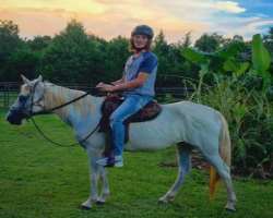 The star is also a trained horseback rider.
